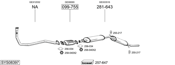 Sistema de gases de escape Rover MINI Hatchback