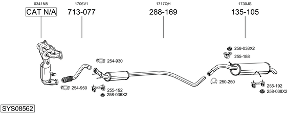 Sistema de gases de escape Citroën C4 Coupe