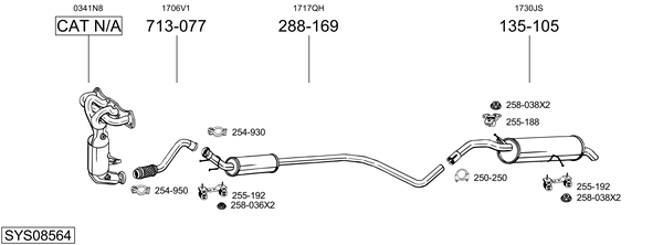 Sistema de gases de escape Citroën C4 I