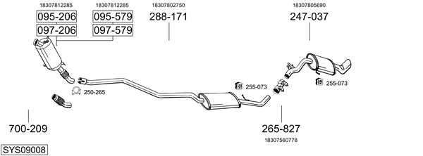 Sistema de gases de escape Bmw 1