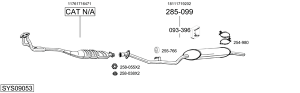 Sistema de gases de escape Bmw 3