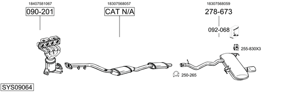 Sistema de gases de escape Bmw 3 Touring