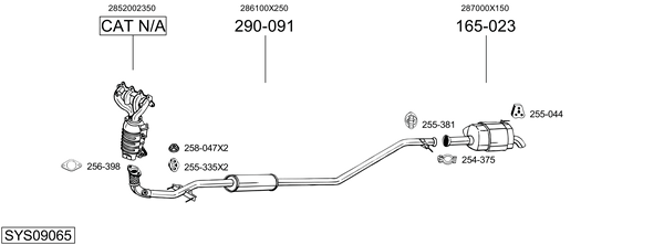 Sistema de gases de escape Hyundai i10 I