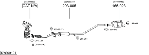 Sistema de gases de escape Hyundai i10 I