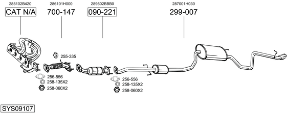 Sistema de gases de escape Kia PRO CEE'D