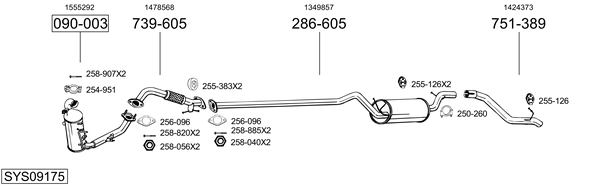 Sistema de gases de escape Ford C-MAX
