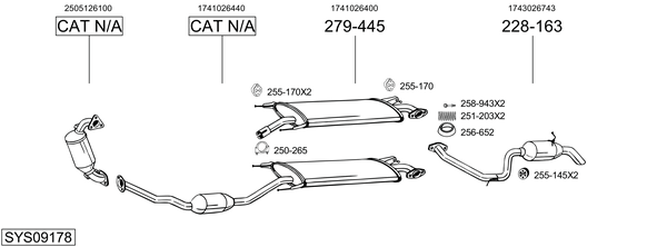 Sistema de gases de escape Toyota RAV 4 III