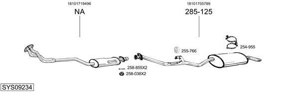 Sistema de gases de escape Bmw 3