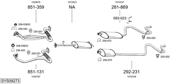 Sistema de gases de escape Ford TRANSIT Platform/Chassis