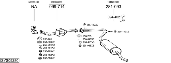 Sistema de gases de escape Fiat DUCATO Bus