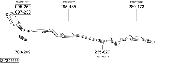 Sistema de gases de escape Bmw 3
