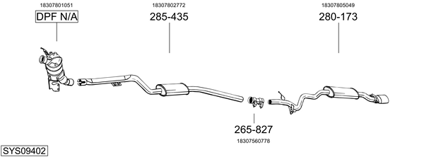 Sistema de gases de escape Bmw 3