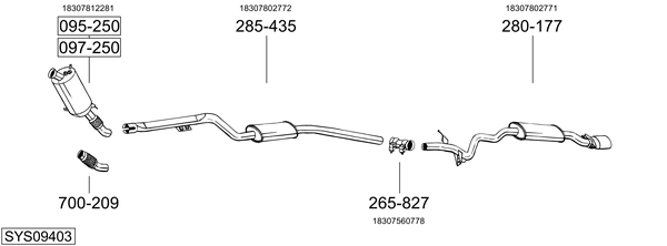 Sistema de gases de escape Bmw 3 Coupe