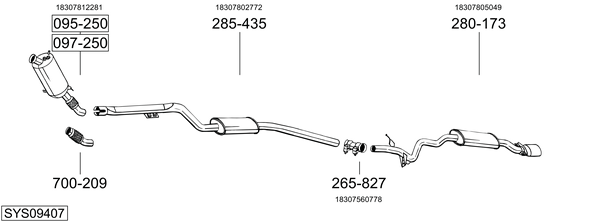 Sistema de gases de escape Bmw 3 Touring