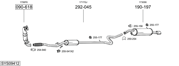 Sistema de gases de escape Peugeot 207 CC