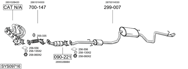 Sistema de gases de escape Kia PRO CEE'D