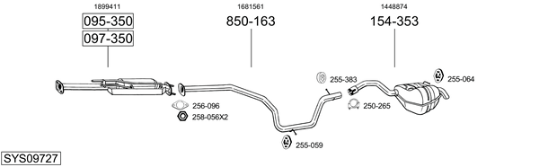 Sistema de gases de escape Ford MONDEO IV Turnier