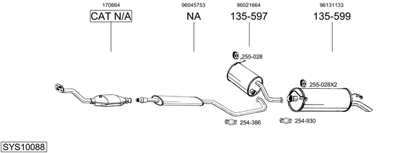 Sistema de gases de escape Citroën XM