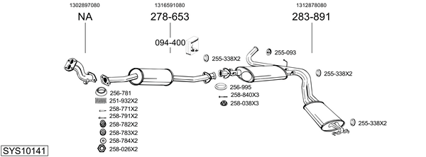 Sistema de gases de escape Fiat DUCATO Bus