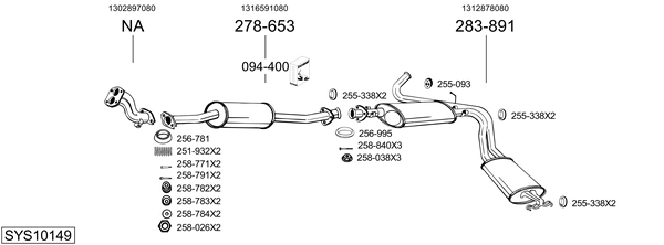 Sistema de gases de escape Fiat DUCATO Bus