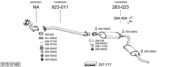Sistema de gases de escape Fiat DUCATO Van