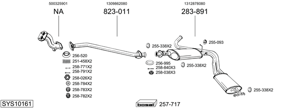 Sistema de gases de escape Fiat DUCATO Van