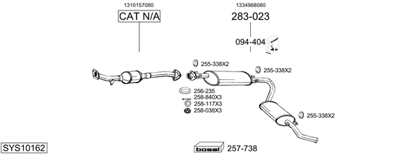 Sistema de gases de escape Fiat DUCATO Van