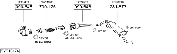 Sistema de gases de escape Fiat DUCATO Bus