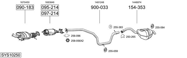 Sistema de gases de escape Ford MONDEO IV