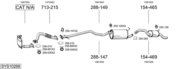 Sistema de gases de escape Ford TOURNEO CONNECT