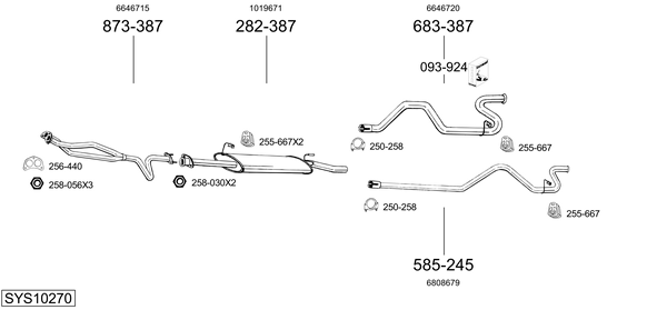 Sistema de gases de escape Ford TRANSIT Van
