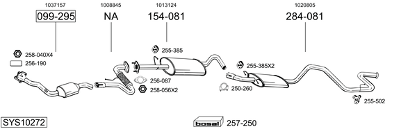 Sistema de gases de escape Ford TRANSIT Van