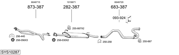 Sistema de gases de escape Ford TRANSIT Van