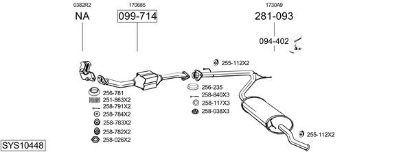 Sistema de gases de escape Peugeot BOXER Bus