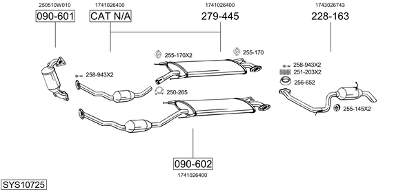 Sistema de gases de escape Toyota RAV 4 III