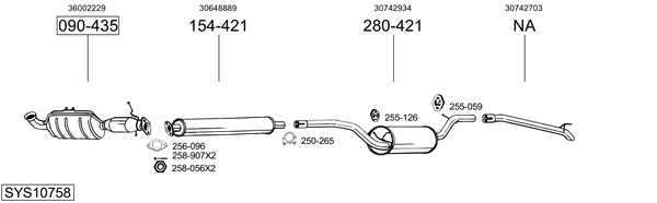 Sistema de gases de escape Volvo C30