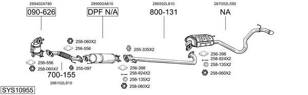 Sistema de gases de escape Hyundai i30 Estate