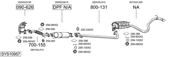 Sistema de gases de escape Hyundai i30 Estate