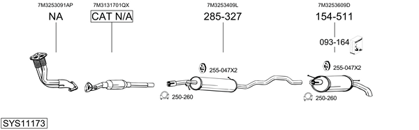Sistema de gases de escape Vw SHARAN