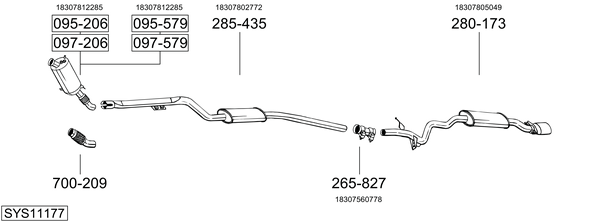 Sistema de gases de escape Bmw 3