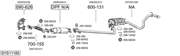 Sistema de gases de escape Hyundai i30 Estate