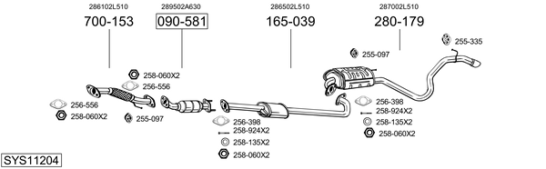 Sistema de gases de escape Hyundai i30