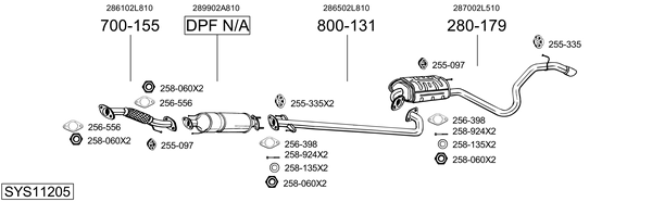 Sistema de gases de escape Hyundai i30