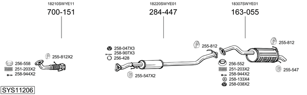 Sistema de gases de escape Honda CR-V III