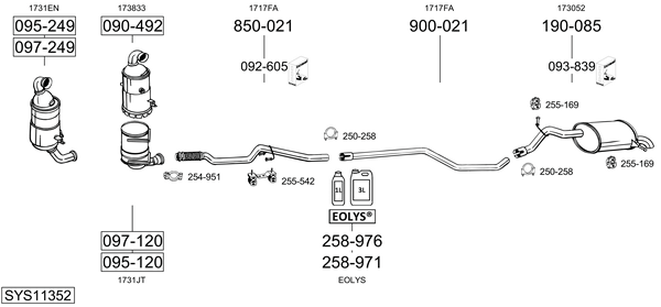 Sistema de gases de escape Peugeot 407 SW Estate Van