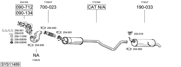 Sistema de gases de escape Citroën C4 Coupe
