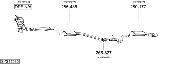 Sistema de gases de escape Bmw 3 Convertible