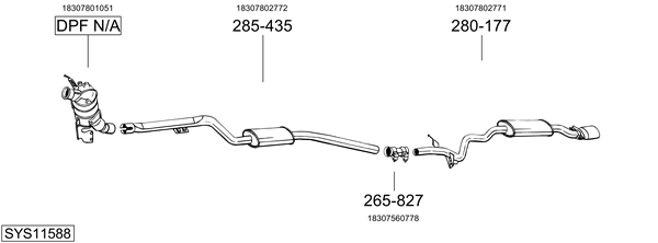 Sistema de gases de escape Bmw 3 Convertible