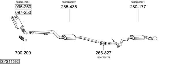 Sistema de gases de escape Bmw 3 Coupe