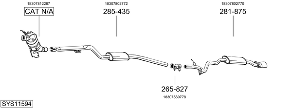 Sistema de gases de escape Bmw 3 Convertible